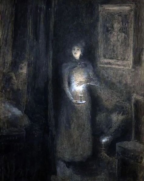 Enchanted Booklet on Instagram: “'Under Candlelight' by John Butler Yeats (1939 - 1922) #johnbutleryeats #painting #irishpainting #atmospheric” Faust Movie, Aqua Regia, John Butler, Lake Girl, Fairy Book, Gothic Art, Japanese Artists, Daily Art, Tag Art