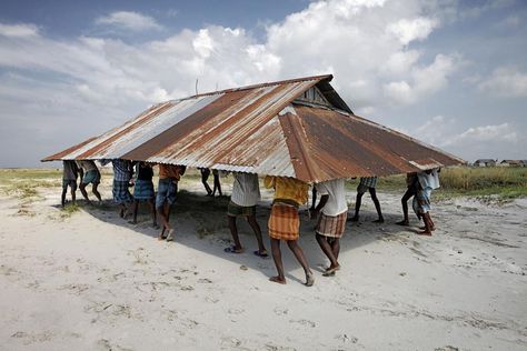 Mosque relocation after riverbank erosion in Bangladesh Steve Mccurry, Henri Cartier Bresson, Portfolio Site, Photographer Portfolio, Magnum Photos, Contemporary Photography, Photo Series, Documentary Photography, People Around The World