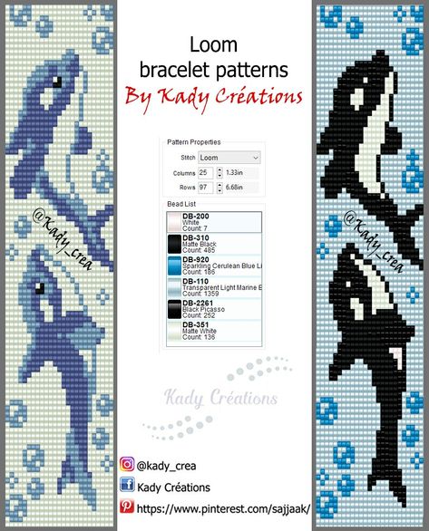 Bead Loom Designs Free Pattern, Beaded Loom Patterns, Loom Beading Patterns Free, Beaded Loom Bracelets, Bead Loom Patterns Free, Beading Animals, Loom Beading Patterns, Miyuki Beads Pattern, Beading Loom