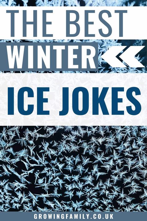 Get ready for some cool winter laughs! Perfect for some frosty family fun, these ice jokes are sure to make you giggle even on the chilliest days. Cold Puns, Ice Puns, Cold Jokes, Spring Jokes, Weather Puns, Funny Winter Quotes, Kid Friendly Jokes, Ice Play, Icy Weather