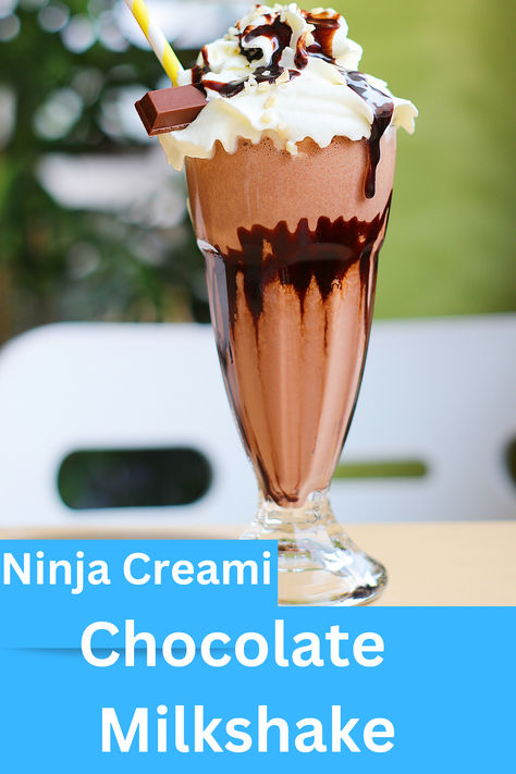 Making a Ninja Creami chocolate milkshake is incredibly simple! Just combine your favorite ice cream and milk, and feel free to toss in some chopped cookies for an extra treat! Chocolate Milkshake Recipe No Ice Cream, Homemade Milkshake Recipe Easy, Milkshake Recipe Vanilla, Chocolate Milkshake Recipes, Milkshake Recipe With Ice Cream, Milkshake Recipe Healthy, Protein Milkshake Recipe, Ice Cream Milkshake Recipe, Recipes Milkshake