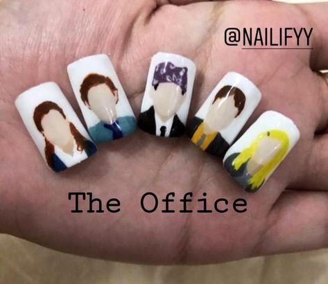 The Office Nailart #nails_art #nails #trend Office Nail Art, Office Nails, Office Fan, Y2k Nails, Nails 2020, Shangri La, Art Trends, Himalayan Salt, Beautiful Nail Art