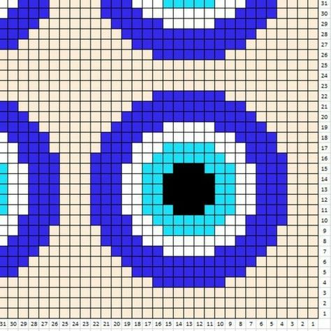 Evil Eye Blanket, Evil Eye Crochet, Eye Crochet, Crochet Cup Coaster, Evil Eye Pattern, Patchwork Quilting Designs, Eye Blanket, Graph Patterns, Cross Stitch Fonts