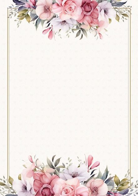 Floral Background Hd, Bg Template, Engagement Background, White Floral Background, Flor Vector, A4 Size Paper Border Design Flower, Bride And Groom Cartoon, Hd Designs, Engagement Invitation Cards