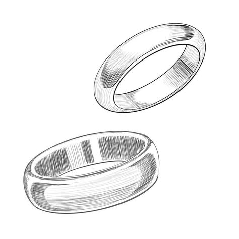 Cross hatching practice. . . . #sketchbookpro #autodesksketchbook #sketch #drawing #crosshatching #rings #twentyfifthanniversary… Hatching Practice, Wedding Ring Drawing, Rings Illustration, Diy Posters, Jewellery Drawing, Ring Drawing, Wedding Ring Hand, Jewelry Sketches, Ring Sketch