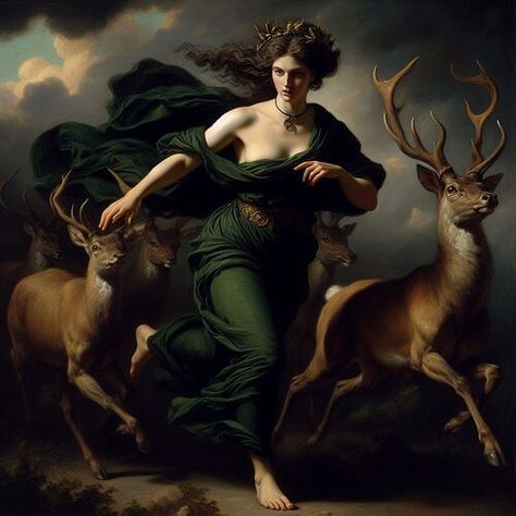 Hecate Painting, Hekate Art, Hekate Aesthetic, Diana The Huntress, Goddess Hekate, Goddess Of The Underworld, Goddess Magick, Hecate Goddess, Luna And Artemis