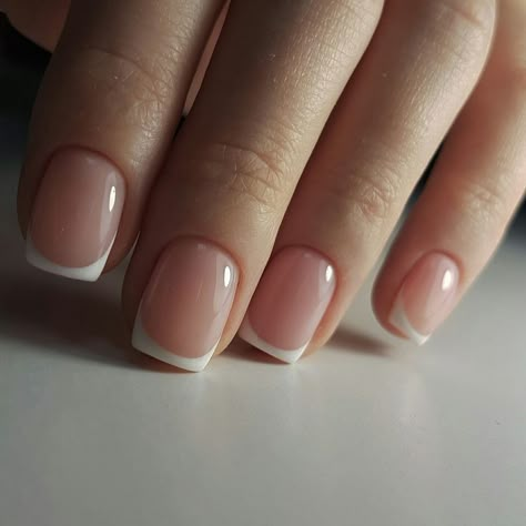 Short Square French Manicure, French Manicure Short Square, Short French Square Nails, Short French Nails Square, French Tip Short Square Nails, French Manicure Square Nails, Very Short French Nails, Square French Manicure, Short French Manicure