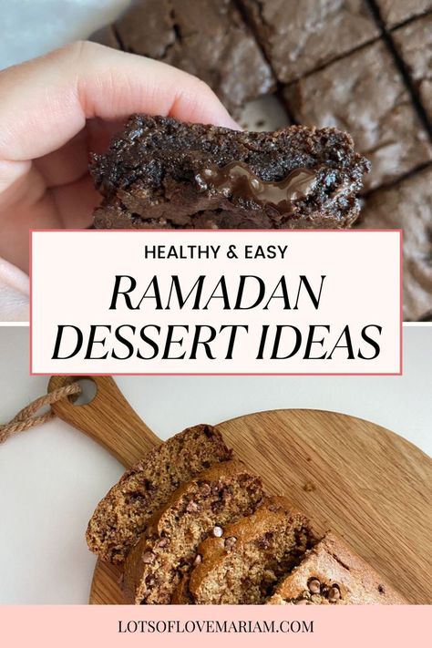 Looking for quick and easy Ramadan dessert recipes? Try these 10 healthy and easy Ramadan recipes to satisfy your sweet cravings whilst sticking to your health goals. You and your family will absolutely love these! Easy Ramadan Recipes, Recipes Healthy Snacks, Ramadan Desserts, Healthy Sweet Snacks, Sweet Cravings, Ramadan Recipes, Lots Of Love, Iftar, Healthy Snacks Recipes