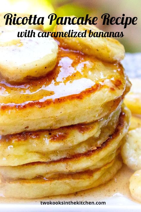 Vegetarian Brunch Recipes, Breakfast Egg Bake, Vegetarian Brunch, Carrot Cake Oatmeal, Ricotta Pancakes, Easy Brunch Recipes, Caramelized Bananas, Blueberry Pancakes, Easy Cinnamon