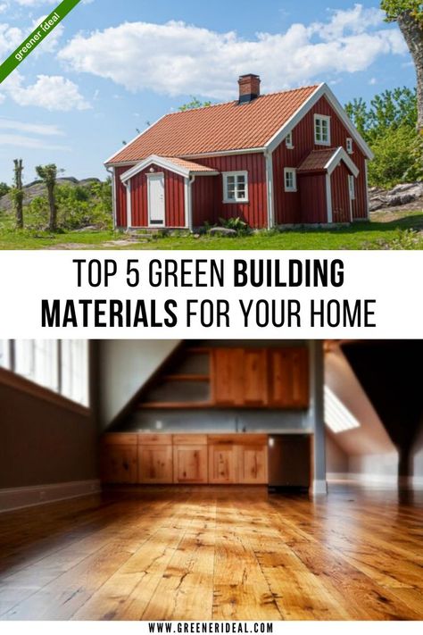 If you’re designing your dream home and you’re trying to keep an eye on your carbon footprint, you might be concerned about the impact of all your construction plans. But don’t despair! There are steps that you can take to limit your emissions and minimise the effect that your new home has on the environment. Check out these Top 5 Green Building Materials For Your Home. #home #building #construction #buildingsolutions #gogreen #ecofriendly Green Home Building, Green Building Materials, Sustainable Building Materials, Home Building Tips, Building Tips, Construction Plan, Green Technology, Eco Friendly Living, Design Your Dream House