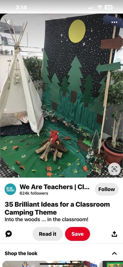 Camping Backdrop, Camping Theme Classroom, We Are Teachers, Camping Theme, A Classroom, Camping