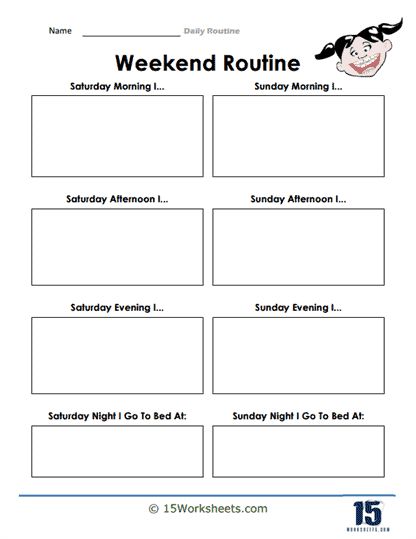 Daily Routine Worksheet, Holiday Science, Time Worksheets, Secondary Source, Organization Skills, Calming Activities, Weekend Activities, Todo List, Afterschool Activities