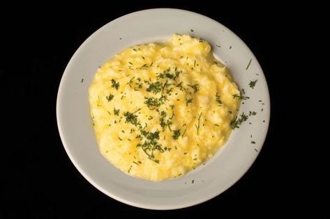 Saltie's Soft-Scrambled Eggs recipe | Epicurious.com Soft Scrambled Eggs, Garnish Ideas, Best Egg Recipes, Scrambled Eggs Recipe, Perfect Hard Boiled Eggs, Mexican Breakfast Recipes, Over Easy Eggs, Egg Recipes For Breakfast, Egg Dish