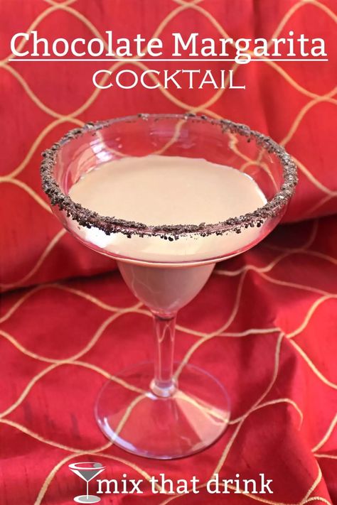 Chocolate Margarita cocktail recipe | Mix That Drink Tequila And Orange Juice, Chocolate Margarita, Homemade Margarita Recipe, Chocolate Tequila, Best Margarita, Homemade Margaritas, Traditional Margarita, Candy Cocktails, Godiva Chocolate