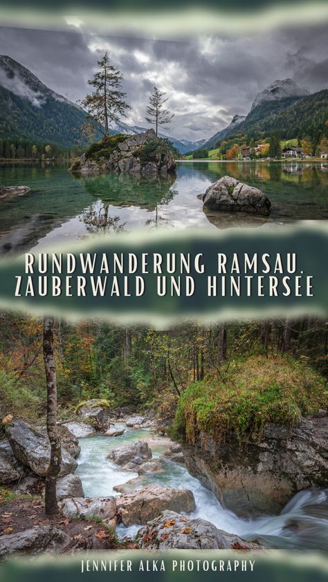 Begleite mir auch meiner Wanderung Ramsau, Gletscherquellen, Marxenklamm, Zauberwald und Hintersee. Wandern in schönster Natur im Berchtesgadener Land. #bayern #berchtesgadenerland #hintersee #zauberwald #ramsau #wandern #wanderung Salzburg, Trekking, Natural Landmarks, Water, Photography, Travel, Nature