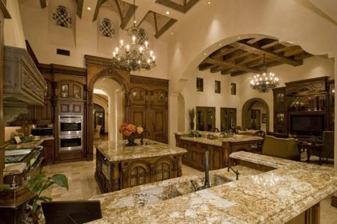 For Home Sale Luxury Houses | Best Of The Best: Top 25 Luxury Homes For Sale In Scottsdale, Arizona Mansion Bathroom, Castle Kitchen, Fabulous Kitchens, Big Kitchen, Dream Kitchens, Kitchen Farmhouse, Victorian House, Kitchen Decorating, Kitchen Photos