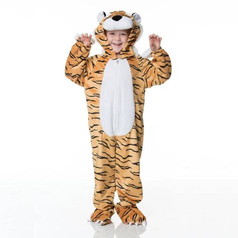 Children's Tiger Dress Up Costume Gingerbread Man Costumes, Toddler Fancy Dress, Tiger Costume, Girls Fancy Dress, Onesie Costumes, Animal Onesie, Lion Costume, Animal Pajamas, One Piece Cosplay