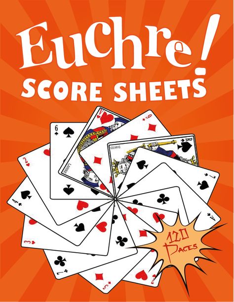 Euchre score keeping 120 Pages Books