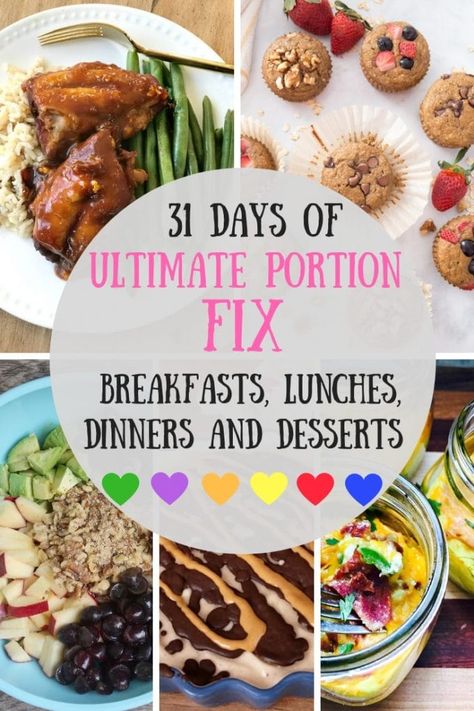 Portion Fix Containers Cheat Sheets, 21 Fix Meal Plan, Portion Fix Desserts, Portion Fix Recipes Meal Prep, Beachbody Portion Fix Recipes, Beachbody Recipes Breakfast, 21 Day Fix Meal Plan For Beginners Without Shakeology, Fixate Lunch Recipes, 21 Day Fix Meal Plan For Beginners