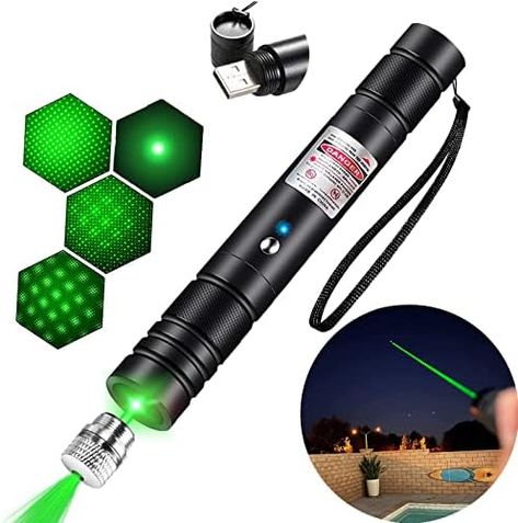 IVVTRYI Green Laser Pointer, Long-Range high-Power Laser Pointer, Adjustable Mode, (2000 Meters) Handheld Laser Pointer, Suitable for Camping, Hiking, Emergency, USB Charging -15% $11.04 Pink Laser Light, Red And Green Laser Lights, Green Laser Pointer, Laser Pointer, Green Laser, Laser Lights, Wall Charger, Camping Hiking, Pet Store