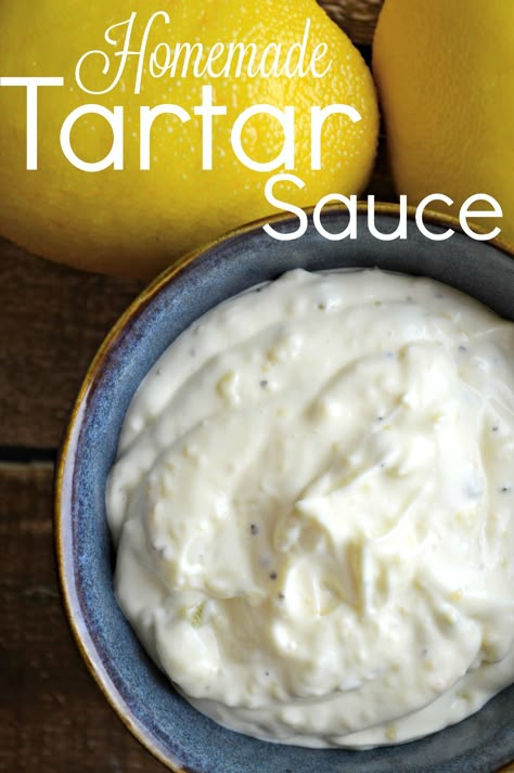 Create your own homemade Tartar Sauce to serve with fish or other dishes! Make Tartar Sauce, Worcestershire Sauce Recipes, Tartar Sauce Recipe, Steak Sauce Recipes, Sauce Tartare, Homemade Tartar Sauce, Homemade Baking, Sauces And Dips, Tartar Sauce