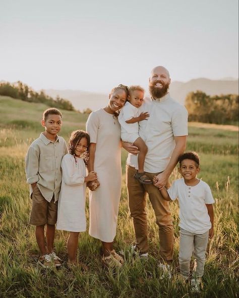 Interacial Family Aesthetic, Biracial Family Photos, Mixed Family Photoshoot, Mixed Family Goals, Blended Family Pictures, Interracial Family Photos, Interacial Families, Biracial Family, Black Family Photoshoot