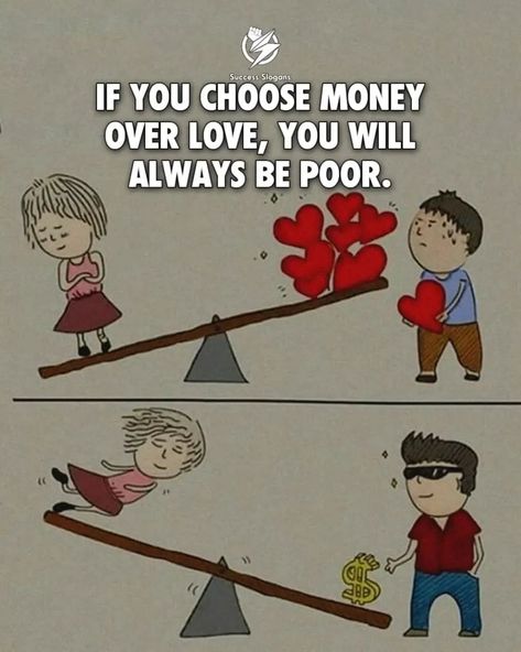 Choosing money over love will leave you truly poor. 💔💸 - √ Feel free to use content, just give credit @success.slogans . . 🖼️ background: DM us for credit and removal ❤️ . √ The best way to change people’s thinking is through the pictures! - - - - ⠀⠀⠀⠀⠀⠀⠀ - #ChooseLove #TrueWealth #MoneyCantBuyHappiness #HeartOverWealth #LoveFirst #RealRiches #EmotionalWealth #PricelessLove #LifeChoices #ValueLove #LoveOverEverything #WealthOfHeart #TrueHappiness #LoveWins #MeaningfulLife #LoveIsRiches #So... Money Vs Love Quotes, Money Over Love, Money Cant Buy Happiness, Over Love, Find Money, Love Only, Choose Love, True Happiness, Life Choices