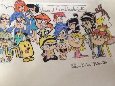 Grey DeLisle-Griffin's characters  by Pichu8boy2Arts Griffin Drawing, Wow Wow Wubbzy, Mighty Magiswords, Grey Delisle, Billy And Mandy, Home For Imaginary Friends, Grim Adventures, Foster Home For Imaginary Friends, Imaginary Friends