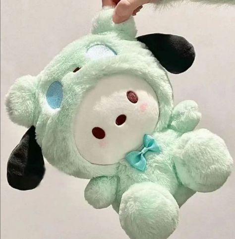 Cute Plushies Aesthetic, Pochacco Plushie, Pochacco Plush, Cute Stuffies, Sanrio Plushies, Stuff Toys, Cute Squishies, Sanrio Stuff, Cute Plushies