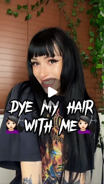 ✮ 𝖒𝖆𝖗𝖘 ✮ on Instagram: "my long awaited most requested hair dye video!!! 🖤🖤🖤 do u wanna see a hair eras video next?! 👀💇🏻‍♀️

in this house we don’t gatekeep, i get all my hair dye stuff at @sallybeauty and i use the @wellahair 1N permanent dye on my roots and the @arcticfoxhaircolor Transylvania semi permanent black on my ends (everyone is welcome to their own hair dye preferences and opinions, this just works for me!) 

i get my sew in extensions done by @thehairygodmotherr at @thair.la 🖤🖤 I believe she uses @donnabellahair 

other products mentioned:
@amika mirror ball shampoo and conditioner 
@philipb thermal protectant spray 
@kerastase_official ultimate hair elixir" Punk Hair Color, Adore Hair Dye, Hair Dye Tutorial, Soft Black Hair, Box Hair Dye, Hair Dye Brands, Hair Dye Videos, Dark Black Hair, Sew In Extensions