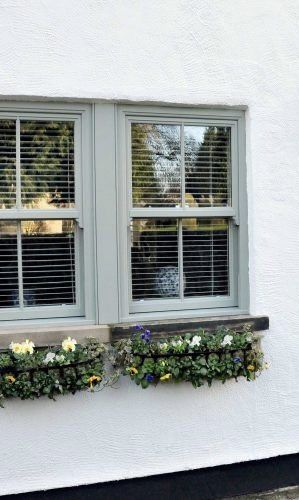 Wooden Casement Windows, Upvc Sash Windows, Upvc French Doors, Window Structure, Cottage Windows, Grey Windows, House Window Design, Sash Window, Traditional Windows