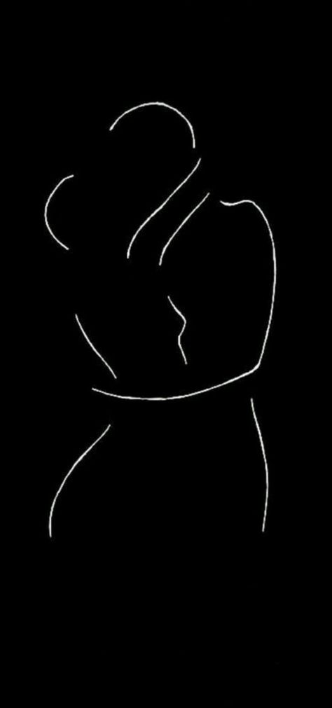 Man And Woman Abstract Painting, Man Woman Silhouette, Silhouette Art Couple Romantic, Two People Looking At Each Other Drawing, Silohette Artwork Easy, Body Outline Art Couple, Sensual Line Drawing Art, Silouette Drawings Person, Romance Silhouette