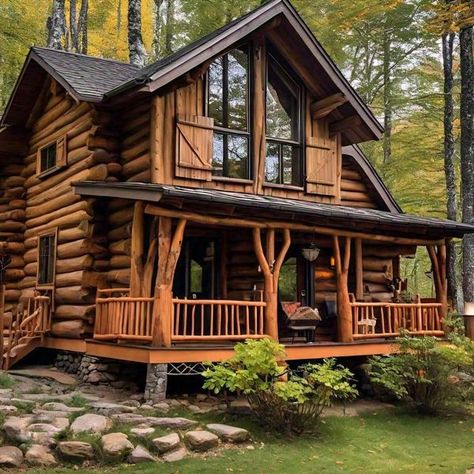 Small Lodge, Building A Cabin, Cabin, Building