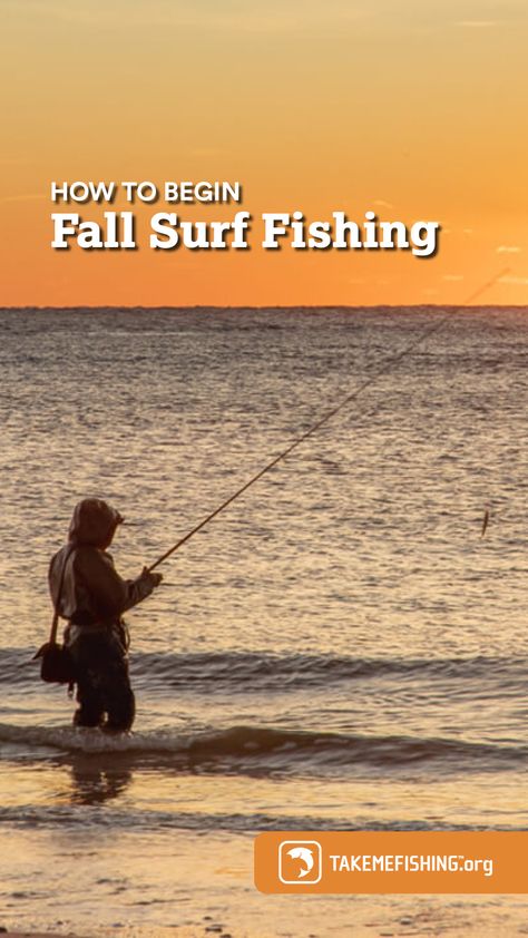 Fall is a great time to try surf fishing because the vacationers are gone, the temperatures have cooled, and the bite is hot. Here is what you need to know. Saltwater Fishing Gear, Ice Fishing Gear, Fishing Bucket, Fishing Basics, Fly Casting, Fly Fishing Gear, Live Bait, Surf Fishing, Fishing Techniques