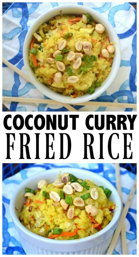 Coconut Curry Fried Rice – Make the Best of Everything Gluten Foods, Kid Friendly Vegetarian Recipes, Curry Fried Rice, I Am Pregnant, Asian Meals, Dinner Favorites, Curry Rice, Vegan Clean, Amazing Appetizers