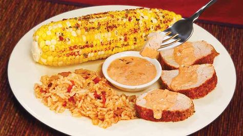 Arizona dreaming pork tenderloin & rice Pork Tenderloin And Rice, Penzeys Recipes, Fresh Corn On The Cob, Dixie Stampede, Pork Dinners, Penzeys Spices, Recipe Inspirations, Spices Recipes, Smoked Pork Ribs