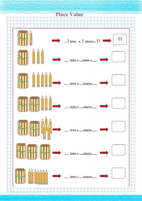 20 different worksheets to help your child practice place value. Includes worksheets for whole numbers, decimals, and negative Free Place Value Worksheets, Value Practice, Maths Revision, Numbers Activities, Kindergarten Addition, Free Printable Alphabet Worksheets, Math Fact Worksheets, Mental Maths, Kindergarten Math Worksheets Free