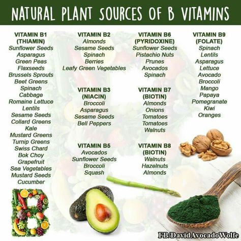 Natural Plant Sources of B Vitamins Vitamin Sources, Vitamin B Foods, Mango Vitamins, Vitamin Rich Foods, Zdrava Hrana, Health Herbs, Mind Diet, Water Health, Vegan Vitamins