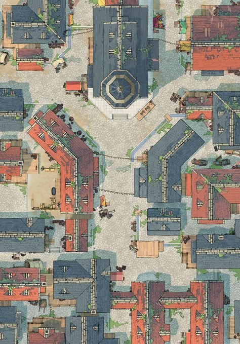 Medieval City battle map Dnd Urban Map, Dnd Street Battle Map, Fantasy City Map Design, City Map Dnd 5e, Town Square Battle Map Dnd, House Battle Map Dnd, City Street Battle Map Dnd, Dnd Capital City Map, Town Square Map Dnd