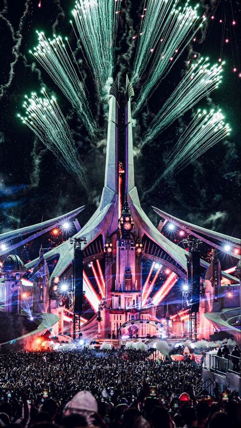 Tomorrowland Festival, Theatre Interior, Electronic Music Festival, Building Aesthetic, Edm Rave, Other World, About History, Martin Garrix, Festival Inspiration