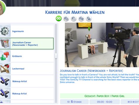 Most Popular Sims 4 Career Mods - The Sims Catalog Sims 4 Career Mods, Sims 4 Jobs, Journalism Career, Paper Boy, Joining The Military, The Mod, Military Police, Tv Channel, The Military