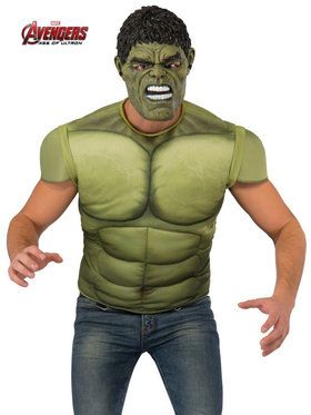 Men's Avengers 2 Hulk Costume Top Hulk Costume, Avengers Hulk, Superhero Halloween, Villain Costumes, Avengers 2, Hulk Avengers, End Game, Thor Ragnarok, Marvel Shirt