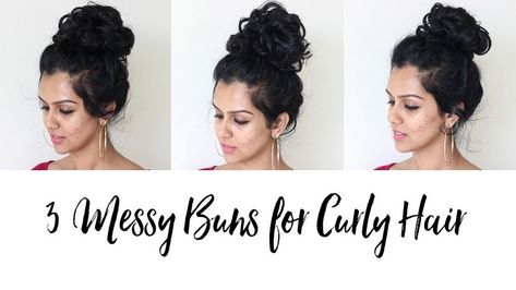 Here’a video tutorial for 3 curly hair messy buns. More from Curls and Beauty Diary3 ways to refresh curly hairVideo! How to Diffuse Curly Hair Without Frizz11 easy everyday hairstyles for curly hairVideo! My curly…Continue Reading… Messy Buns For Curly Hair, Buns For Curly Hair, Messy Bun Curly Hair, Messy Hair Tutorial, Perfect Curly Hair, Messy Curly Bun, Curly Bun Hairstyles, Hair Messy, Easy Everyday Hairstyles