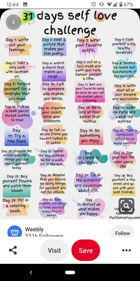 31 Days Of Self Love, Hastag Instagram, Self Love Challenge, Importance Of Self Care, Start Loving Yourself, Happiness Challenge, Self Care Bullet Journal, Loving Yourself, Vie Motivation