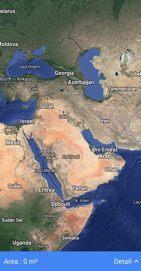 Negara Di Timur Tengah Dari Satelit Negara Arab, Jeddah, Oman, Peta, Uganda, Kenya, Indonesia, Quick Saves