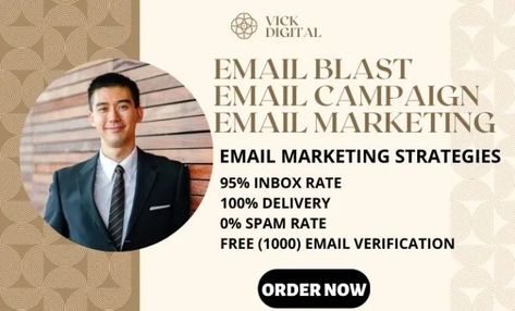 We are an expert Email Marketers, Email Blaster, and Bulk Email Sender. We can send BULK EMAILS to email addresses on your behalf. Our Services Includes: Send Bulk email Do Email Marketing through bulk emails Send Email Blast MailChimp Bulk Email campaigns 95% inbox rate of email campaign 100% delivery to active business emails hast #digitalmarketingtips #inboundmarketing #searchenginemarketing #marketingstrategy #socialmediamarketing #contentmarketing #digitalmarketingagency #marketingagency Email Blast, Marketing Specialist, Bulk Email, Business Emails, Email Marketing Strategy, Search Engine Marketing, Email Campaign, Seo Tips, Inbound Marketing