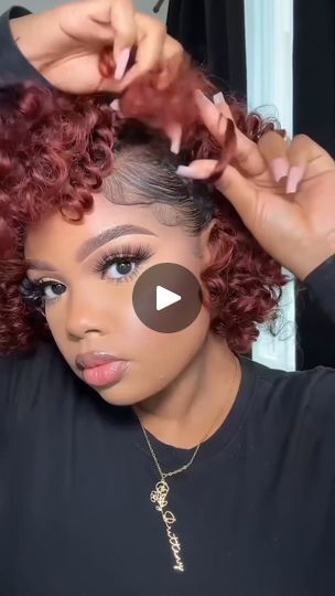 1.2M views · 12K reactions | Give yourself a hairstyle!💞🌈

--------------------------------------
#foryou #deepwavebundles #curlyhair #wiginstall #canadawigs #atlfrontals #atlantahairstylist #atlhairstyles #protectivestyles #atlantahairstylist #wigsforblackwomen #baisiwig #baisihair #pixiewig #wig | Baisi Hair | Lathan Warlick · Roots Crochet Curls Hairstyles, Human Hair Crochet, Crochet Bob, Crochet Curls, Cute Professional Outfits, Wand Hairstyles, Crochet Wig, A Hairstyle, Hair Do