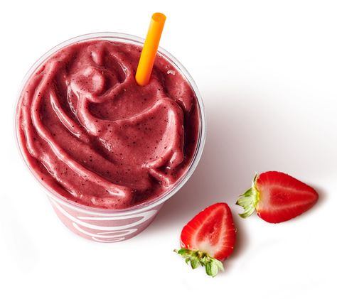 Jamba Juice Recipes, Jamba Juice Smoothies, Berry Protein Smoothie, Pomegranate Smoothie, Smoothie Menu, Vanilla Frozen Yogurt, Lime Sherbet, Juice Smoothies Recipes, Orange Juice Concentrate