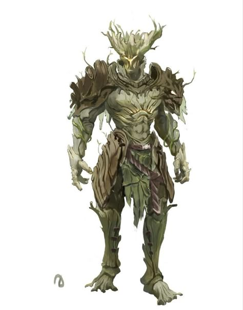 Tree Knight, Forest Character Design, Tree Monster, D D Classes, Super Powers Art, Dungeons And Dragons Classes, Dnd Monsters, Forest Creatures, Mythology Art