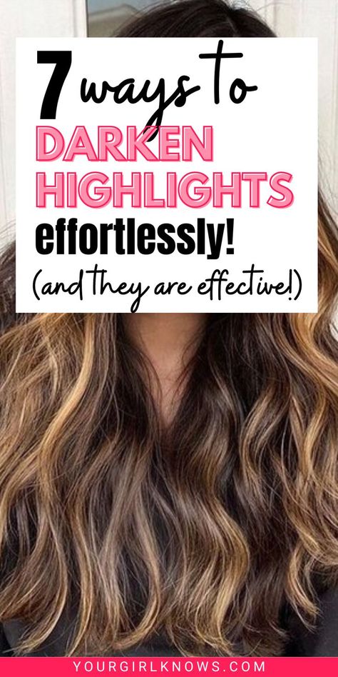 Are you tired of your current highlights? Discover how to darken highlights with ease and achieve stunning results! Follow these 7 tried-and-tested tips to transform your look in no time - all from the comfort of your home. Say goodbye to salon appointments and hello to ⚡️outstanding hair⚡️! Darken Highlights, At Home Highlights, Drugstore Shampoo, How To Darken Hair, Rid Of Dandruff, Getting Rid Of Dandruff, Haircare Tips, Haircare Routine, Oily Hair